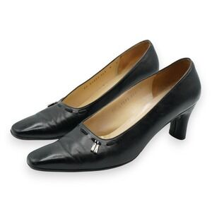 Salvatore Ferragamo‎ Women's Black Pumps Heel Size 8 - DS61079 A60